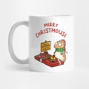 Merry Christmouse Funny Mouse Trap Mug